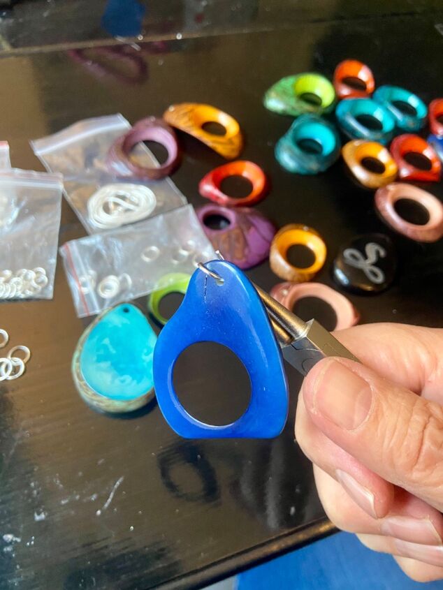 how to create beautiful eco friendly earrings from nuts, Jump ring
