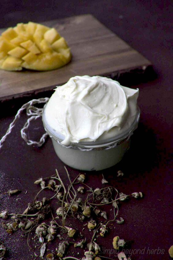 whipped mango butter for body and hair, diy mango body butter
