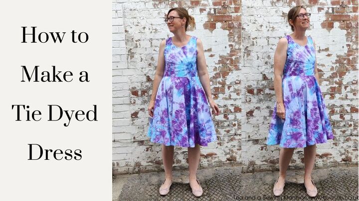 how to make a diy tie dyed dress