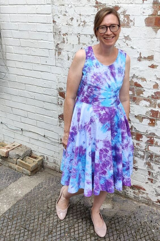 how to make a diy tie dyed dress