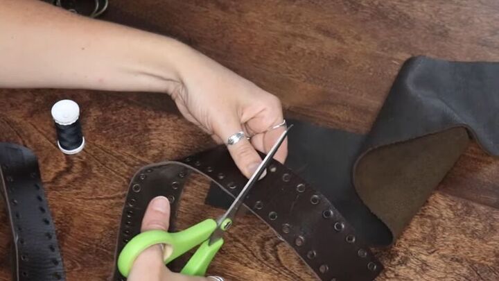 super cute and easy diy accessories for fall, Cutting belt