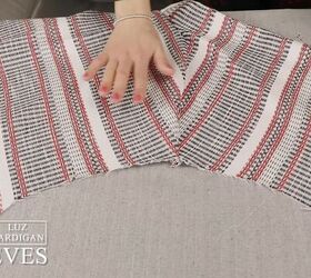 how to sew a cute fall cardigan tutorial, Stitching fabric together