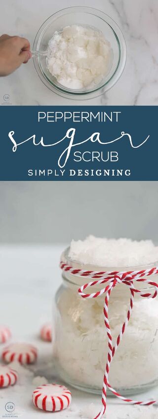 peppermint sugar scrub, Peppermint Sugar Scrub this easy peppermint sugar scrub recipe only requires 3 ingredients and will soothe and exfoliate your hands in one quick step