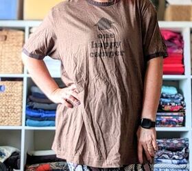 This is such a fun and easy way to make those awkwardly fitting t-shirts look SO much better on you