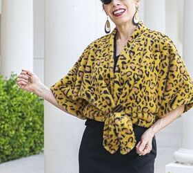 Creative way to style a leopard coat
