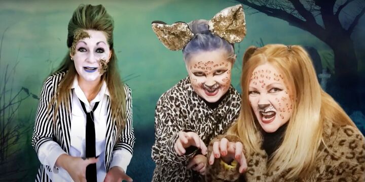 easy and sustainable halloween costumes, Leopards costume