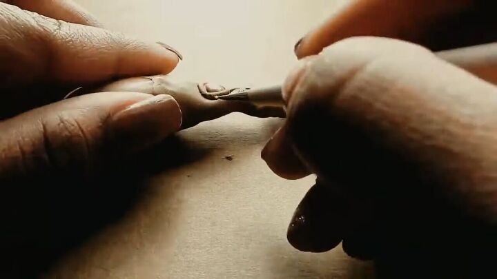 diy polymer clay pendant tutorial enchanted tree, Making tiny clay rope