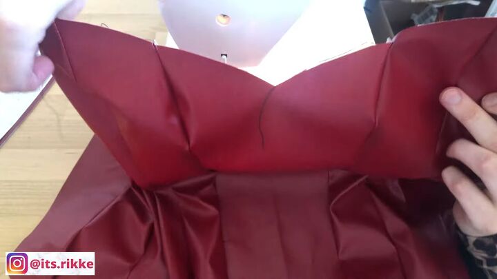 how to make a scarlet witch costume for halloween, Scarlet Witch bodice progress shot