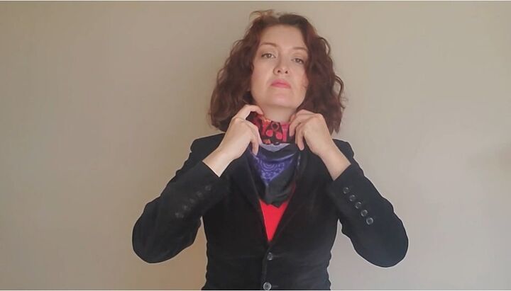 styling tutorial how to wear a scarf with a suit, How to wear a scarf with a suit Style 3