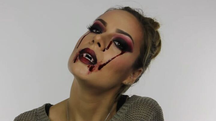 sexy vampire halloween costume makeup tutorial, Sexy vampire Halloween costume makeup