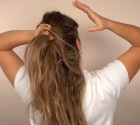 3 cute and easy hairstyles for women, Tying top section of hair