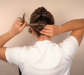 3 cute and easy hairstyles for women, Making a low bun