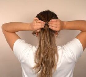 3 cute and easy hairstyles for women, Threading ponytail into hole