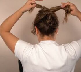 3 cute and easy hairstyles for women, Twisting ponytail