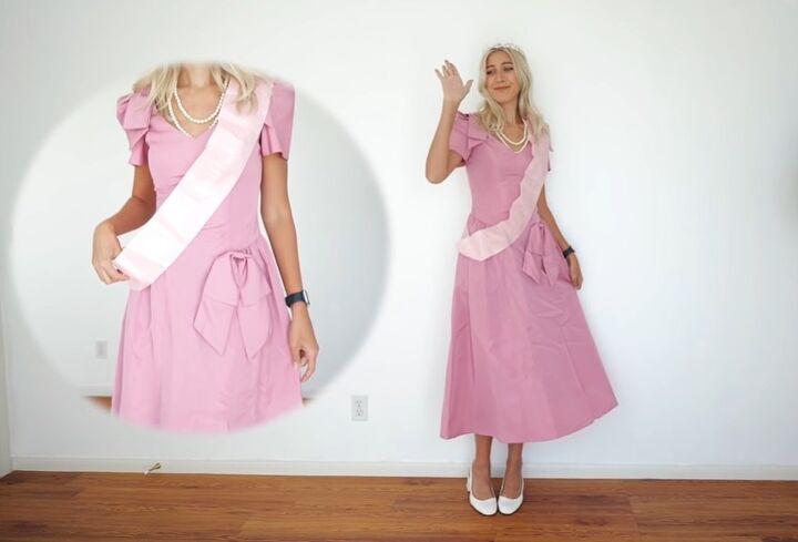 9 awesome thrift store halloween costume ideas, 80s prom dress costume