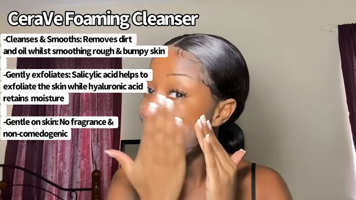 how to easily brighten your under eyes at home, Cleansing face