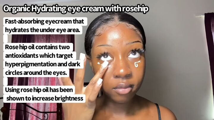 how to easily brighten your under eyes at home, Applying eyecream