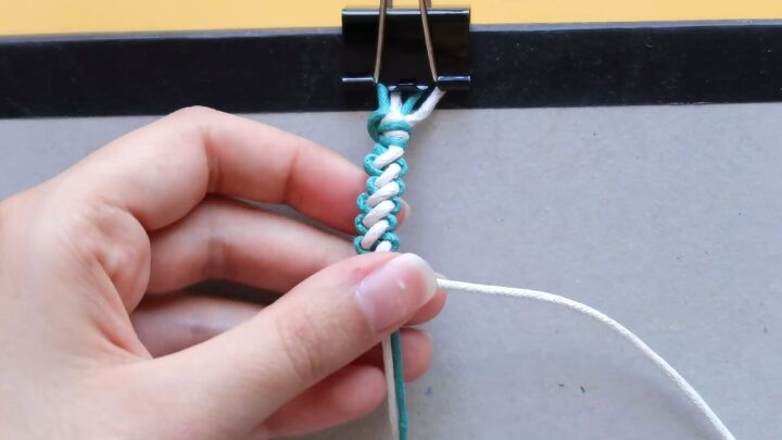 how to make 3 cute macrame friendship bracelets, S braiding knot friendship bracelet