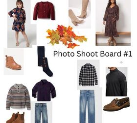 three fall family photo outfits ideas, Here is the first photoshoot board It has terrific fall family photo outfits The girls wear dresses and the boys wear plaid and denim