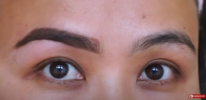 how to pluck your eyebrows easily at home, Finished eyebrow look
