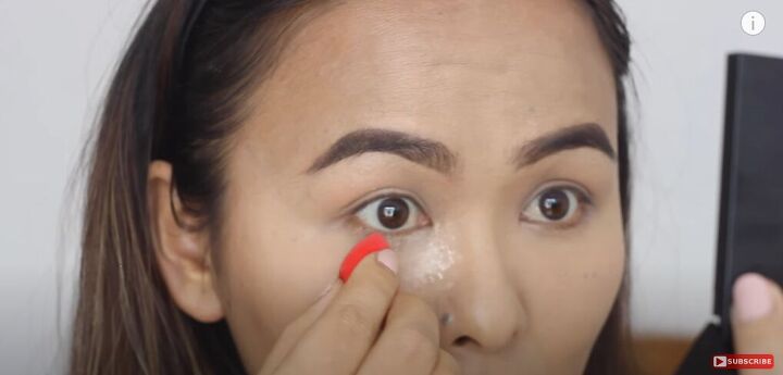 6 effective tips on how to use concealer correctly, Setting concealer with powder