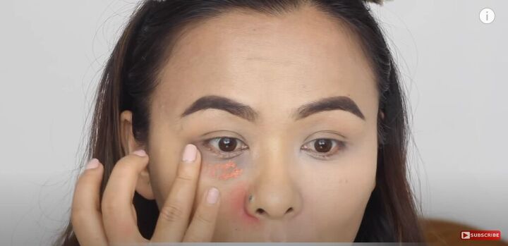 6 effective tips on how to use concealer correctly, Apply orange color corrector