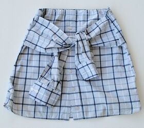 men s shirt refashion versatile top skirt