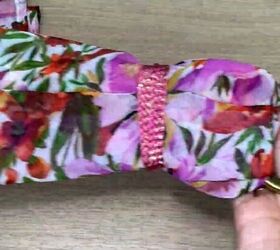 how to make a cute and easy chiffon belt, Adding the belt loop