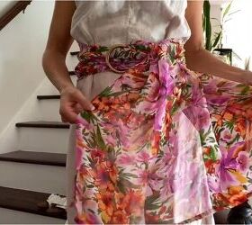 how to make a cute and easy chiffon belt, Completed DIY chiffon belt