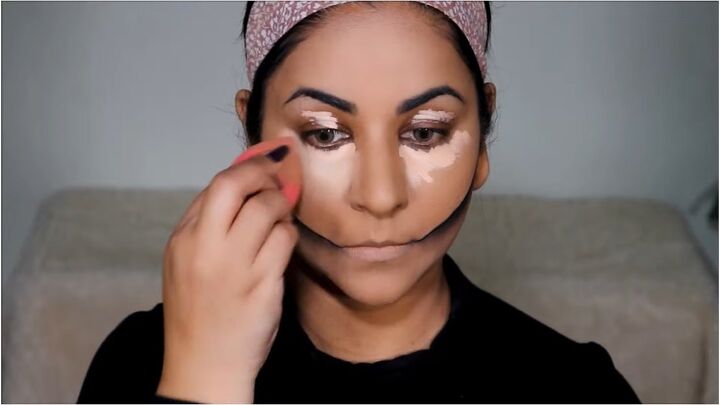 how to do sexy skeleton makeup for halloween, Applying foundation
