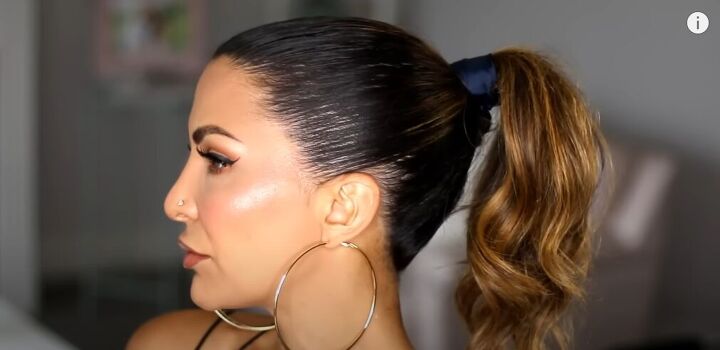 how to get a thick ponytail, Finished big ponytail look