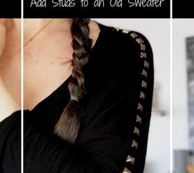 diy studded sweater, How To Add Studs To A Basic Shirt A Clothing Refashion Idea