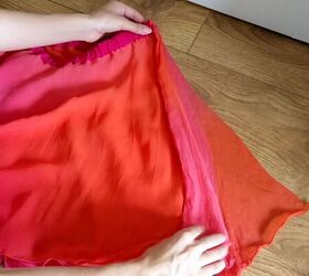 incredible dress transformation tutorial, Closed skirt