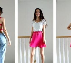 incredible dress transformation tutorial, DIY top and skirt