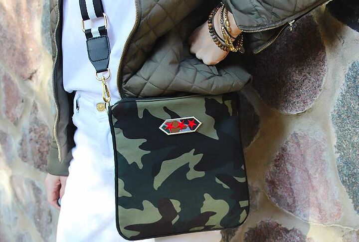 free diy crossbody bag pattern, Camouflage DIY crossbody purse with strap from Amazon