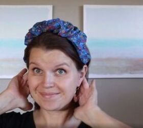 3 super cute and easy diy headbands, Finished DIY floral headband