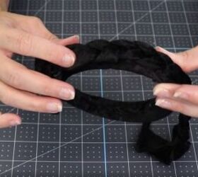 3 super cute and easy diy headbands, Attaching the braid to the headband