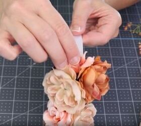 3 super cute and easy diy headbands, Attaching the flowers