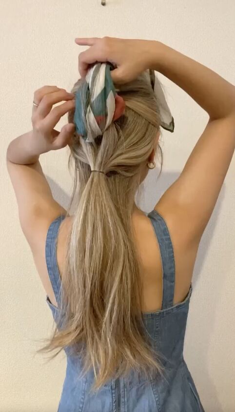 add a scarf to your braid this is genius