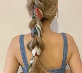 Add a Scarf to Your Braid - This is GENIUS