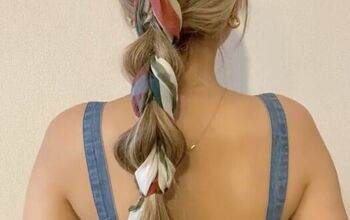 Add a Scarf to Your Braid - This is GENIUS