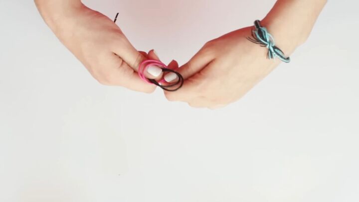 5 super cute diy leather friendship bracelet ideas, Knotting cord