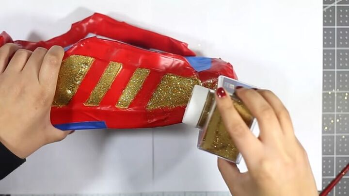 how to make unique glitter sneakers, Adding glitter to sneakers
