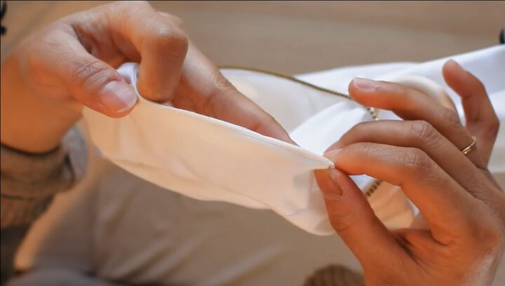 gorgeous scrunchie shoulder bag tutorial, Sewing fabric