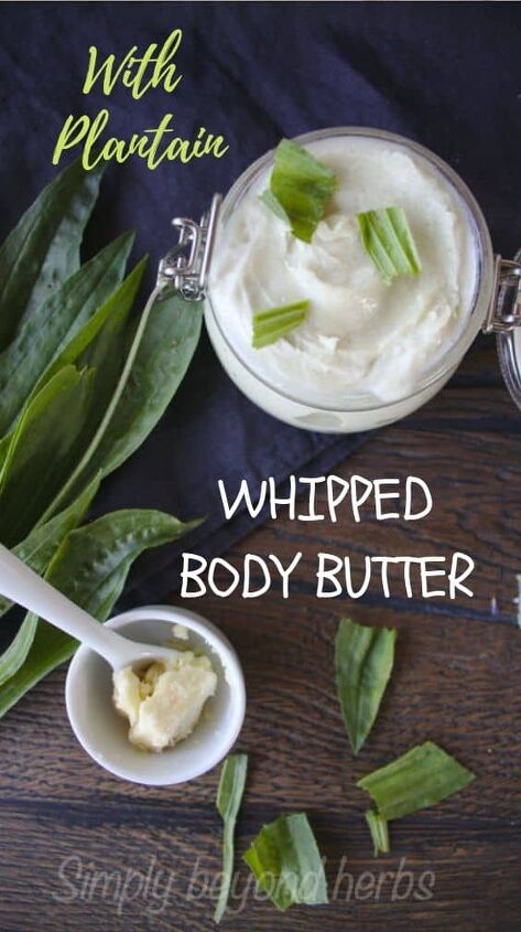 plantain whipped body butter to revitalize your skin, whipped body cream with plantain oil and shea butter