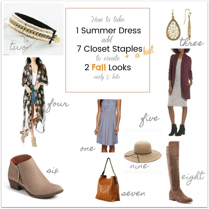 how to transition a summer dress into fall, 1 SUMMER Dress Transitions into 2 Fall Outfits Between Season Outfits Fall Outfits dimplesonmywhat com