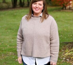 a curvy girls guide for wearing chunky sweaters, 5 Rules for Wearing a Chunky Sweater as a Curvy Girl Leith Acrylic Sweater Fashion Over 50