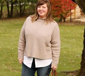 a curvy girls guide for wearing chunky sweaters, Chunky Sweater on a Curvy Girl Break a few style rules