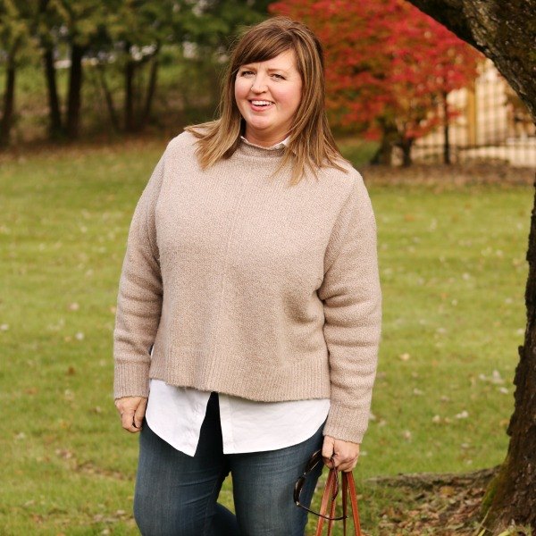 a curvy girls guide for wearing chunky sweaters, Chunky Sweater on a Curvy Girl Break a few style rules