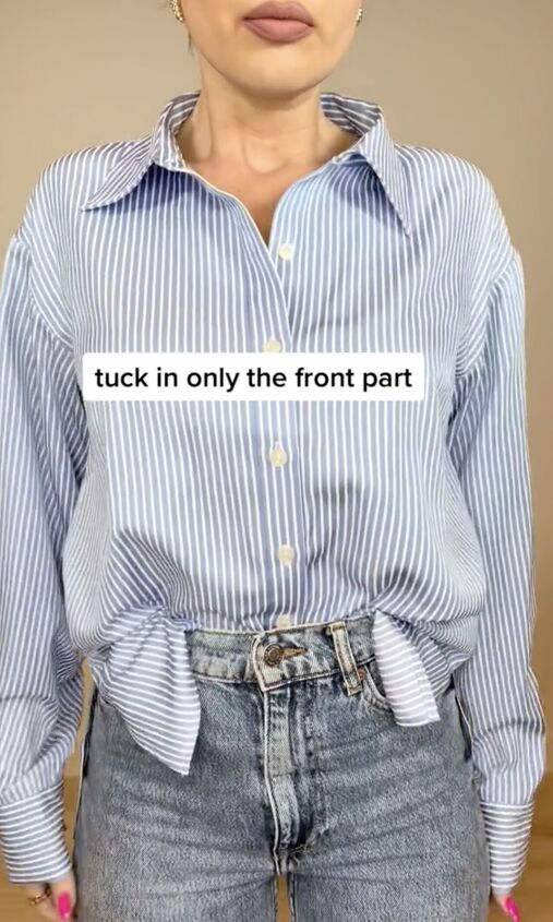 the no bulk way to tuck in a shirt